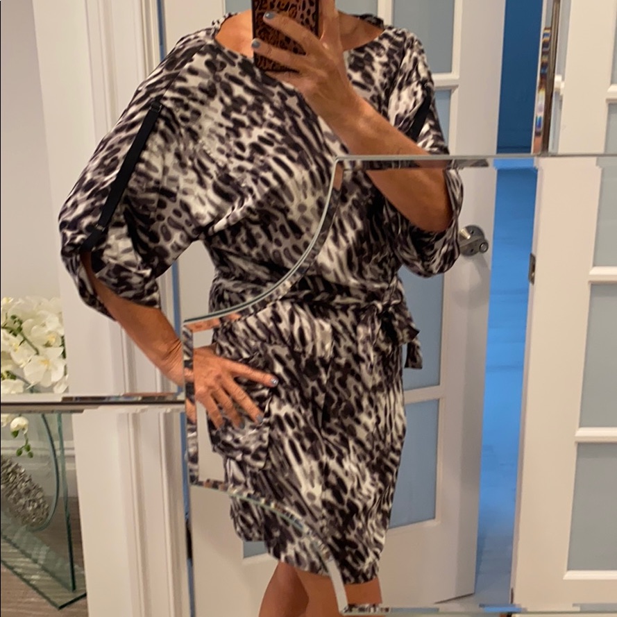 Bcbg Maxazria Animal Print Dress Size Medium